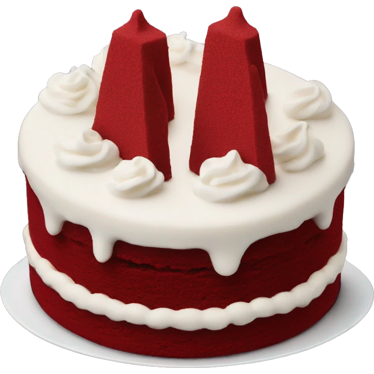 Red velvet cake  emoji