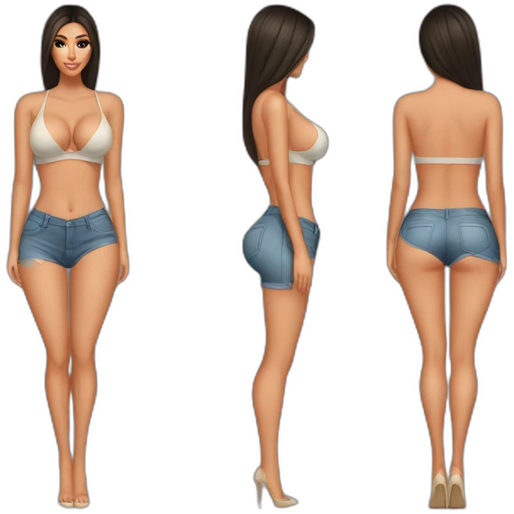 Kim kardashian perfect bum bikibi emoji