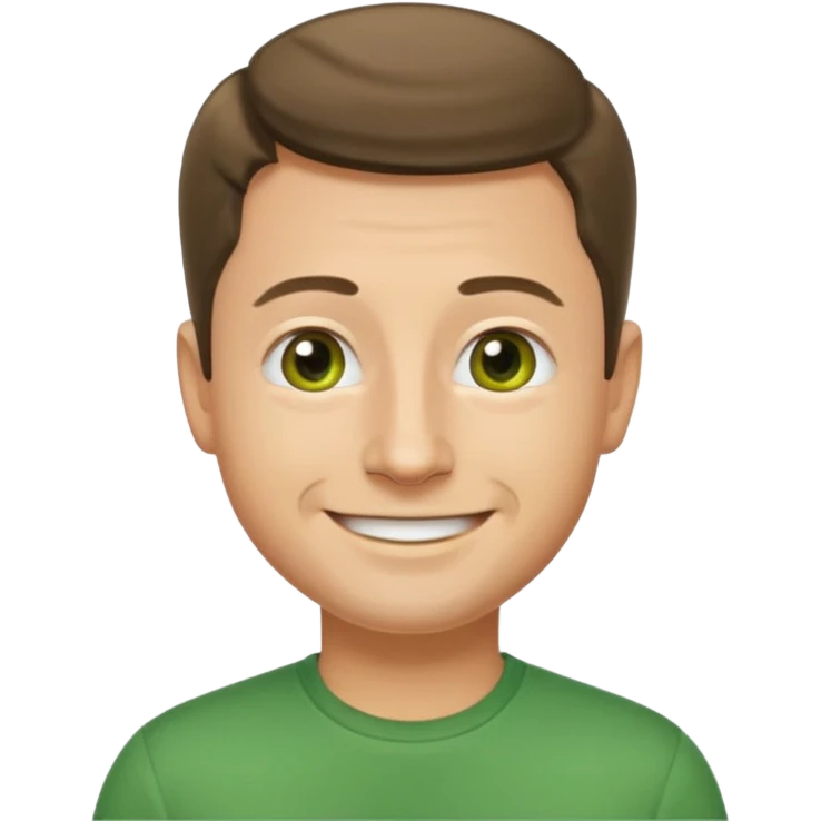 zelensky apple emoji style, smiling emoji