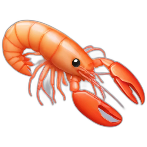 Peeled shrimp emoji