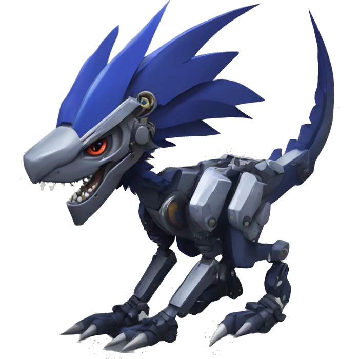 Edgy Futuristic Mechanical Sergal-raptor-nargacuga-vernid emoji