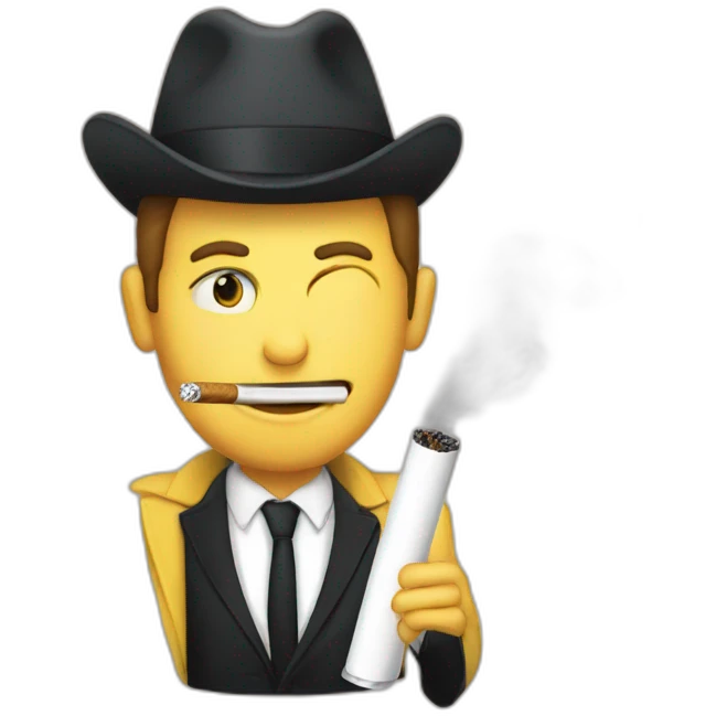 macron fume cigarette emoji