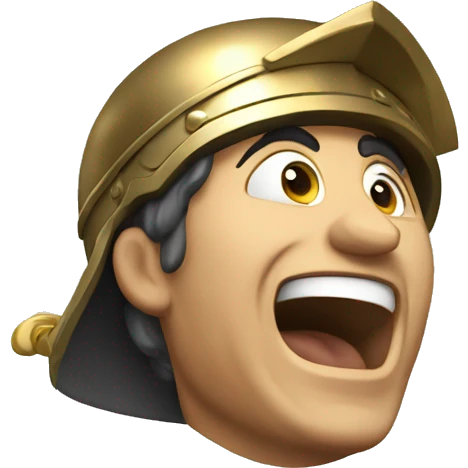 roman soldier hystericly laughing emoji