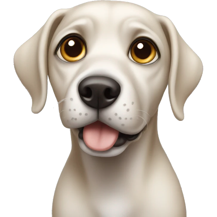 Dog with big eyes emoji