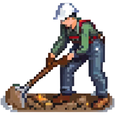 labour worker digging emoji