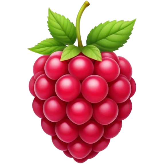 An app logo which includes raspberry emoji