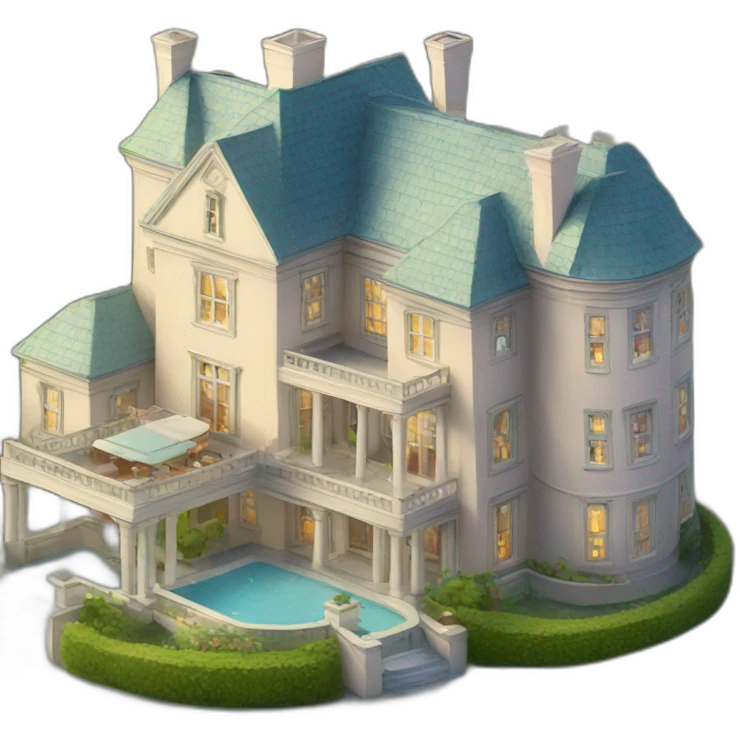 a mansion emoji