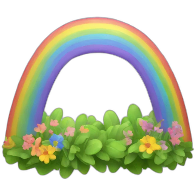 rainbow spring emoji