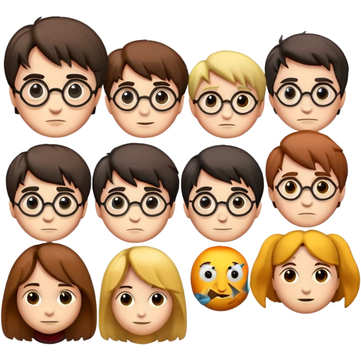 Create Harry Potter emojis in Pixar style emoji
