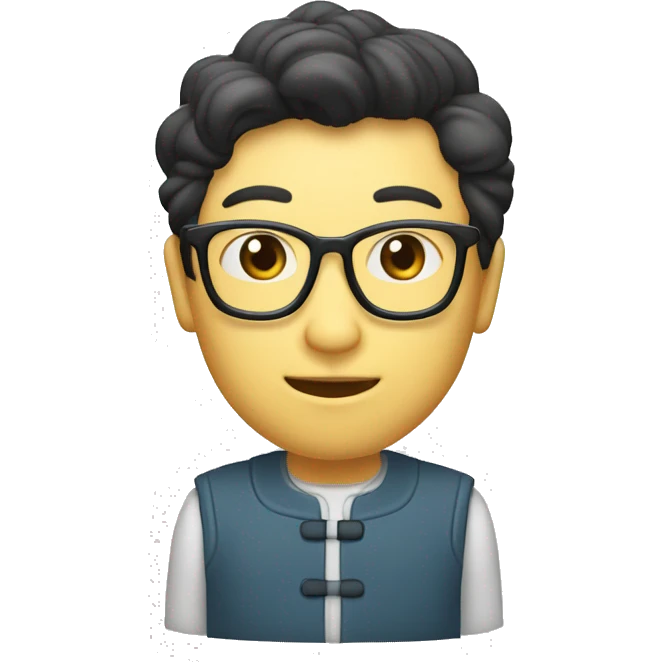 庄子，瘦削长须，智慧飘逸，一位古代哲学家,中国 emoji
