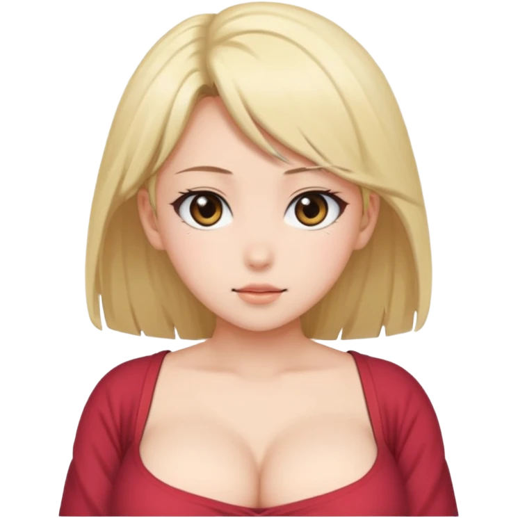 Аниме девушка с огромными сиськами emoji