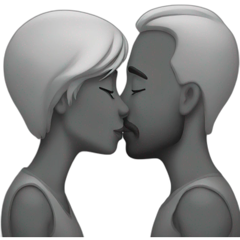 couple kissing emoji