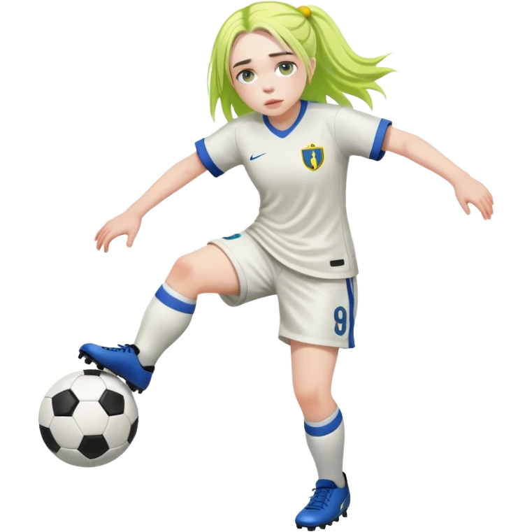 Billie eilish playing soccer emoji