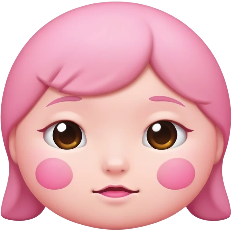 Cartoon bum cheeks in simple cute style emoji