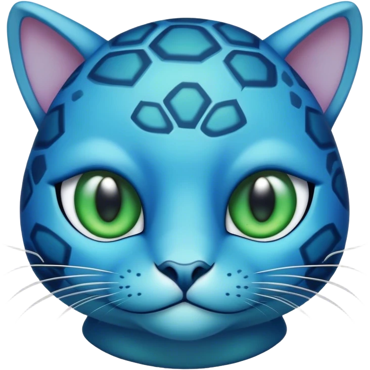Blue turtle cat emoji