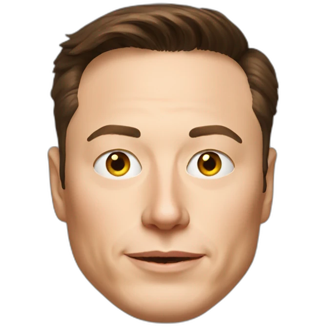 Elon Musk with a cat face emoji