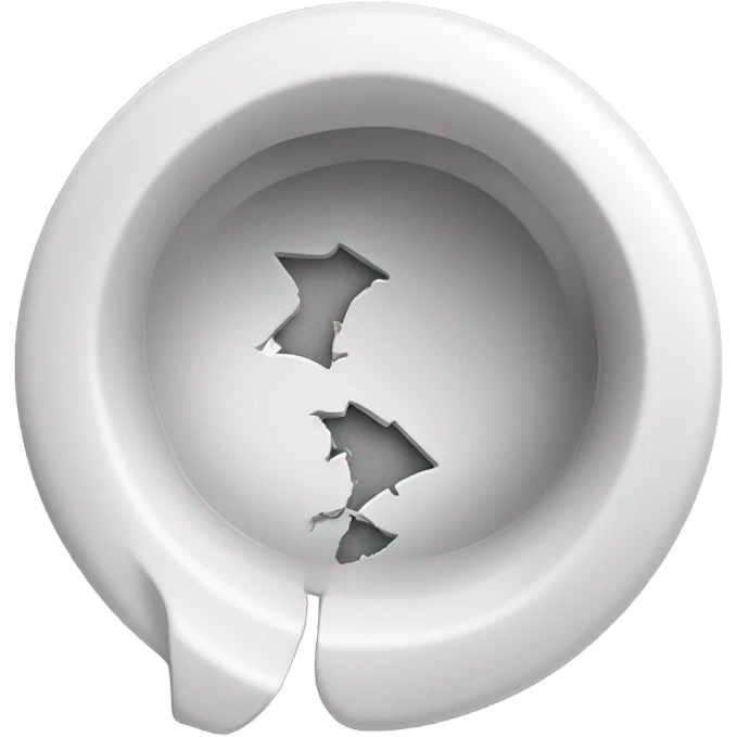 Broken toilet seat emoji