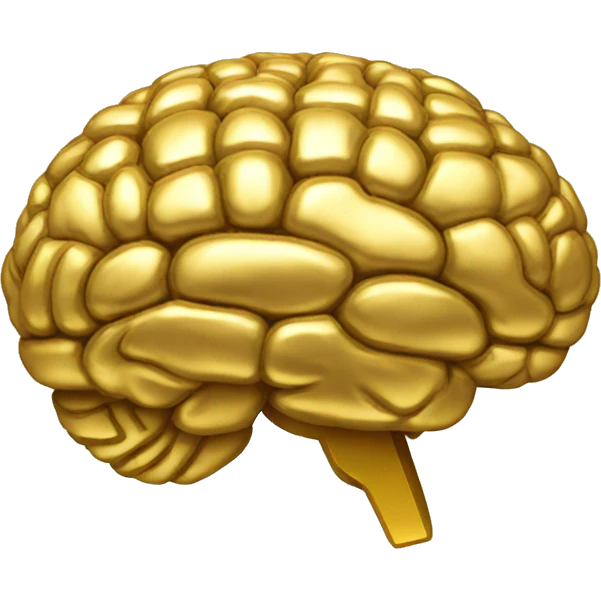 gold brain emoji