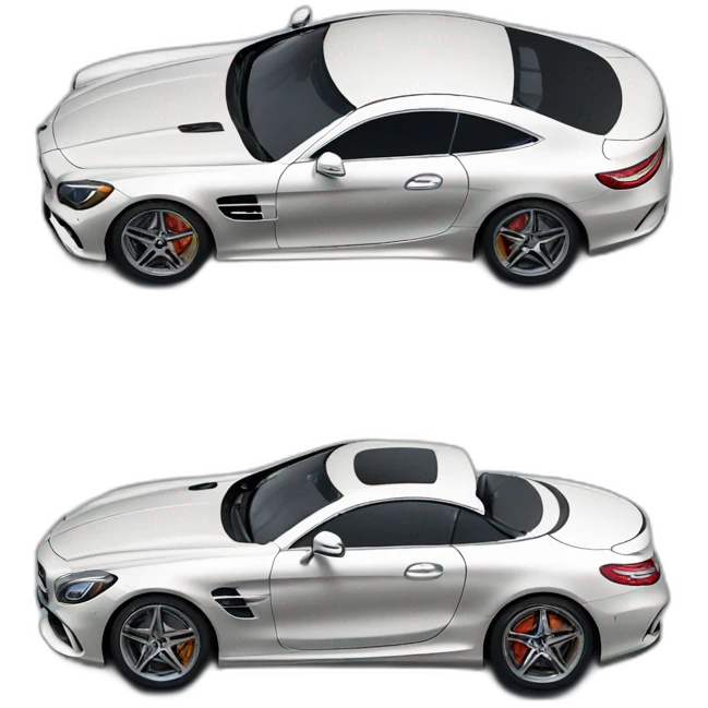 mercedes amg, isometric view emoji
