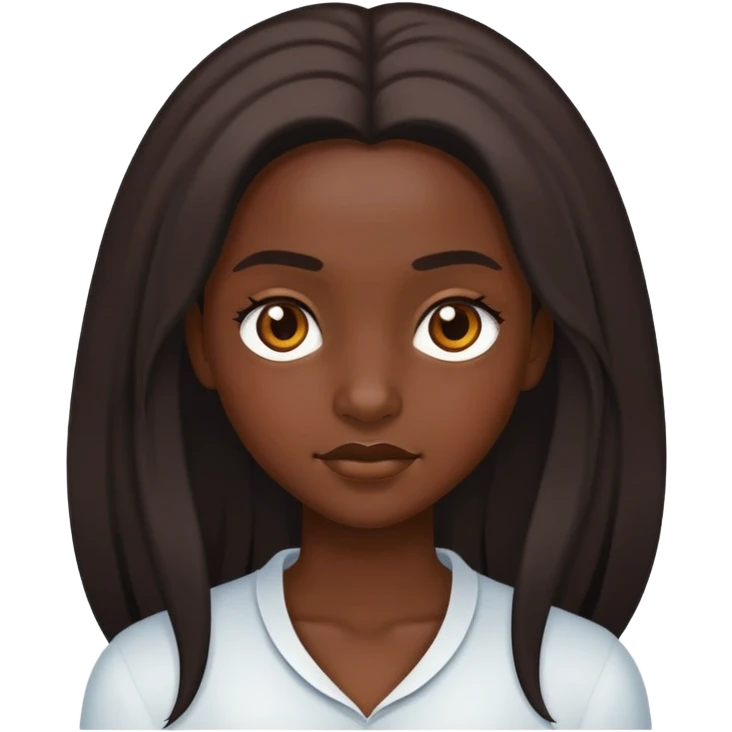 back go dark skinned girls head emoji