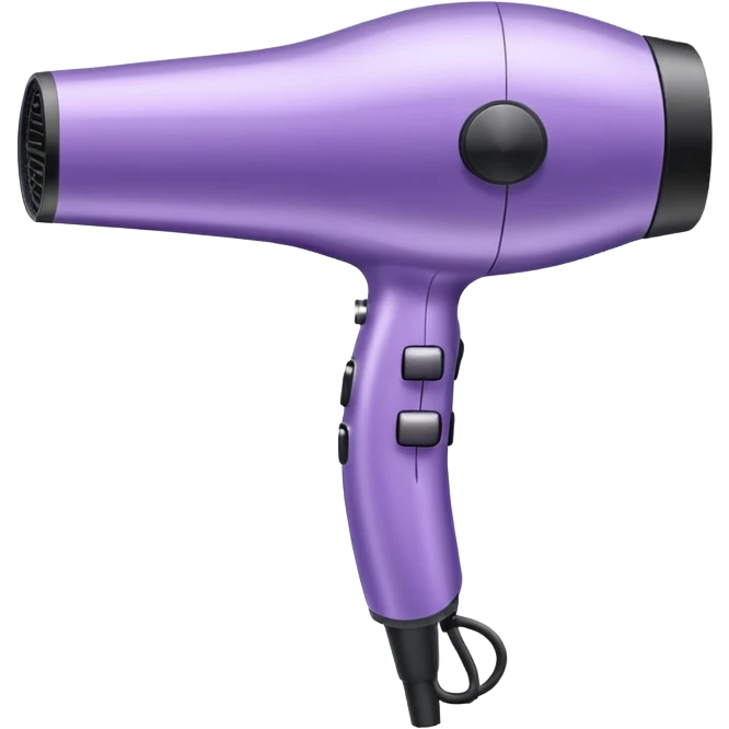 light violet elegant blow dryer emoji