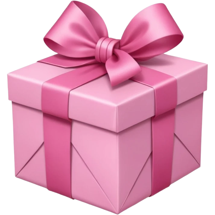 obsequio de cumpleaños con envoltura rosa emoji