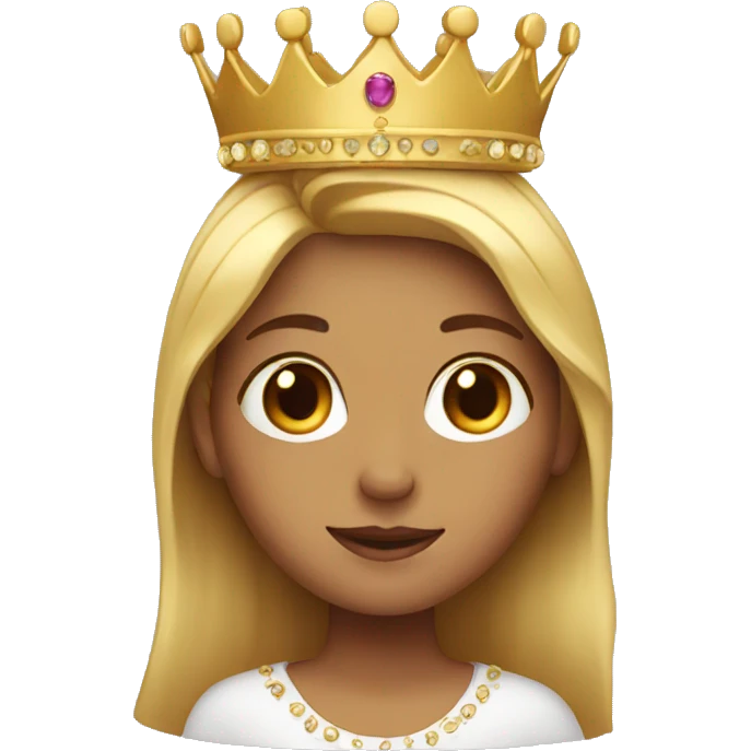girl with a crown emoji