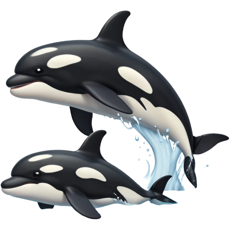 Killer Whales with a Christ emoji
