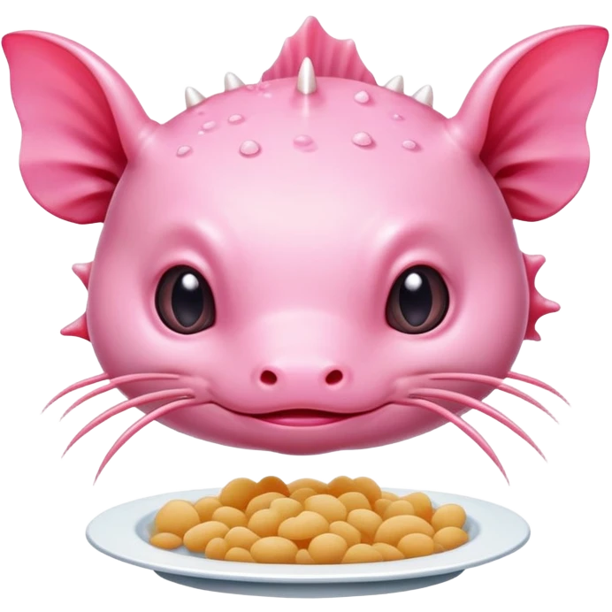 Axolato eating food emoji