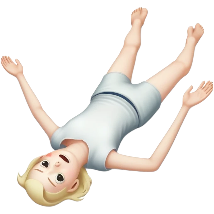dead person on the floor  emoji