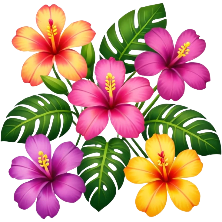 Hawwaiian flowers emoji