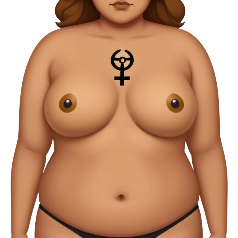 Persona gorda con el simbolo de prohibido  emoji