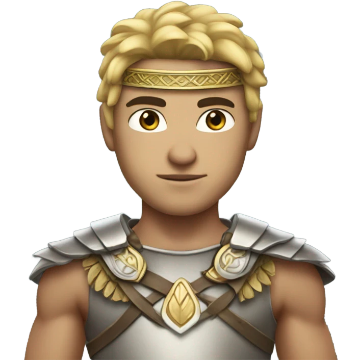 Warrior prince with white body emoji