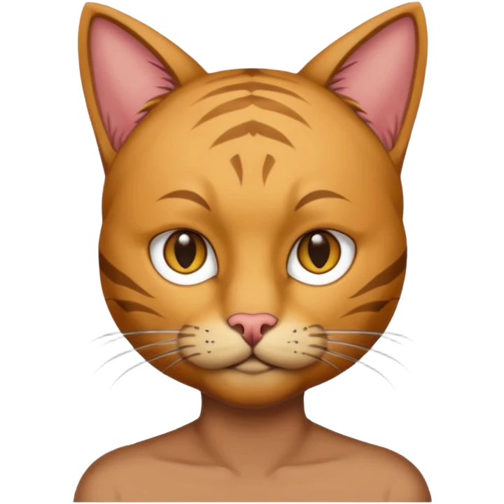 fullbody cat man head  emoji