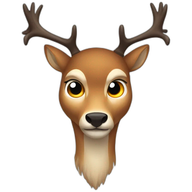 Deer evil emoji