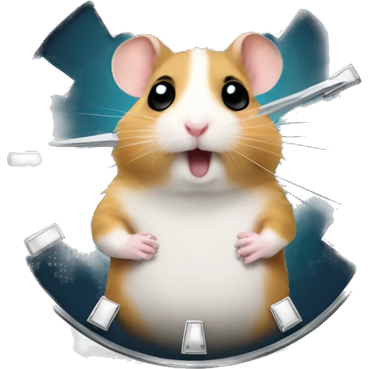 hamster shows what time it is on his rolex watch emoji