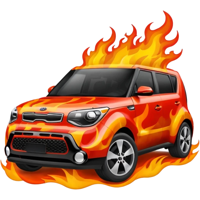 Kia soul on fire emoji