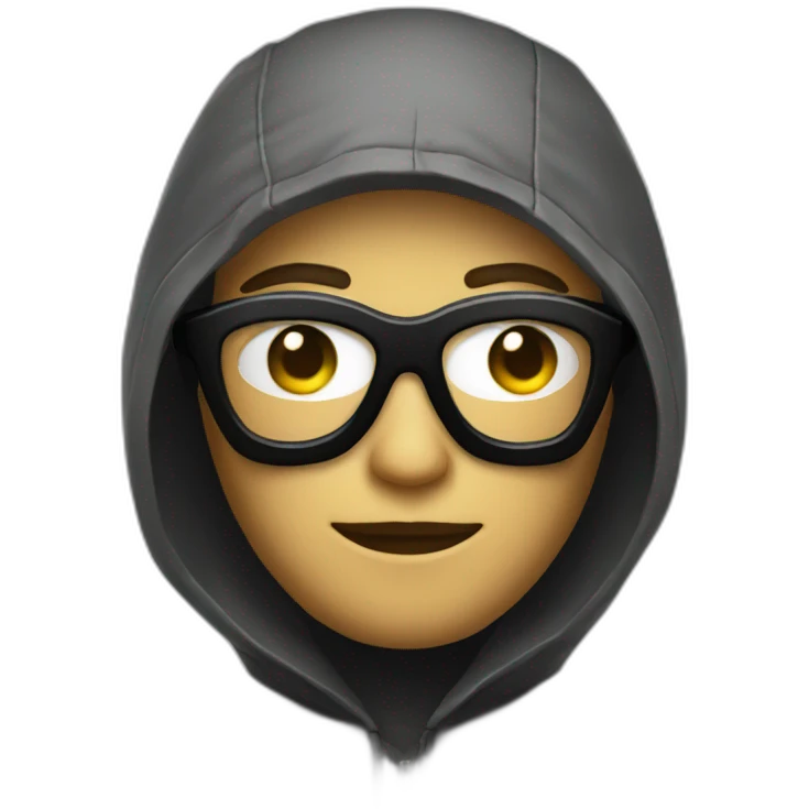 hacker with black googles emoji