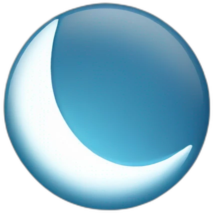 half-moon-blue emoji