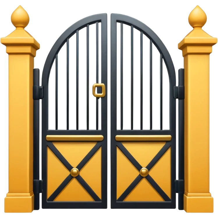 the gate minimalistic emoji