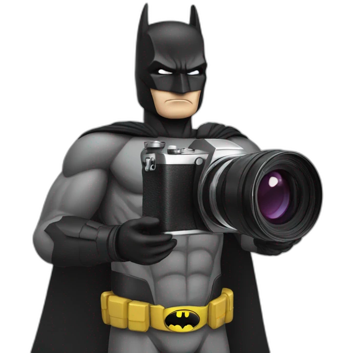 batman with a camera emoji