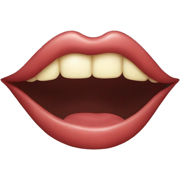 Bite lip emoji emoji
