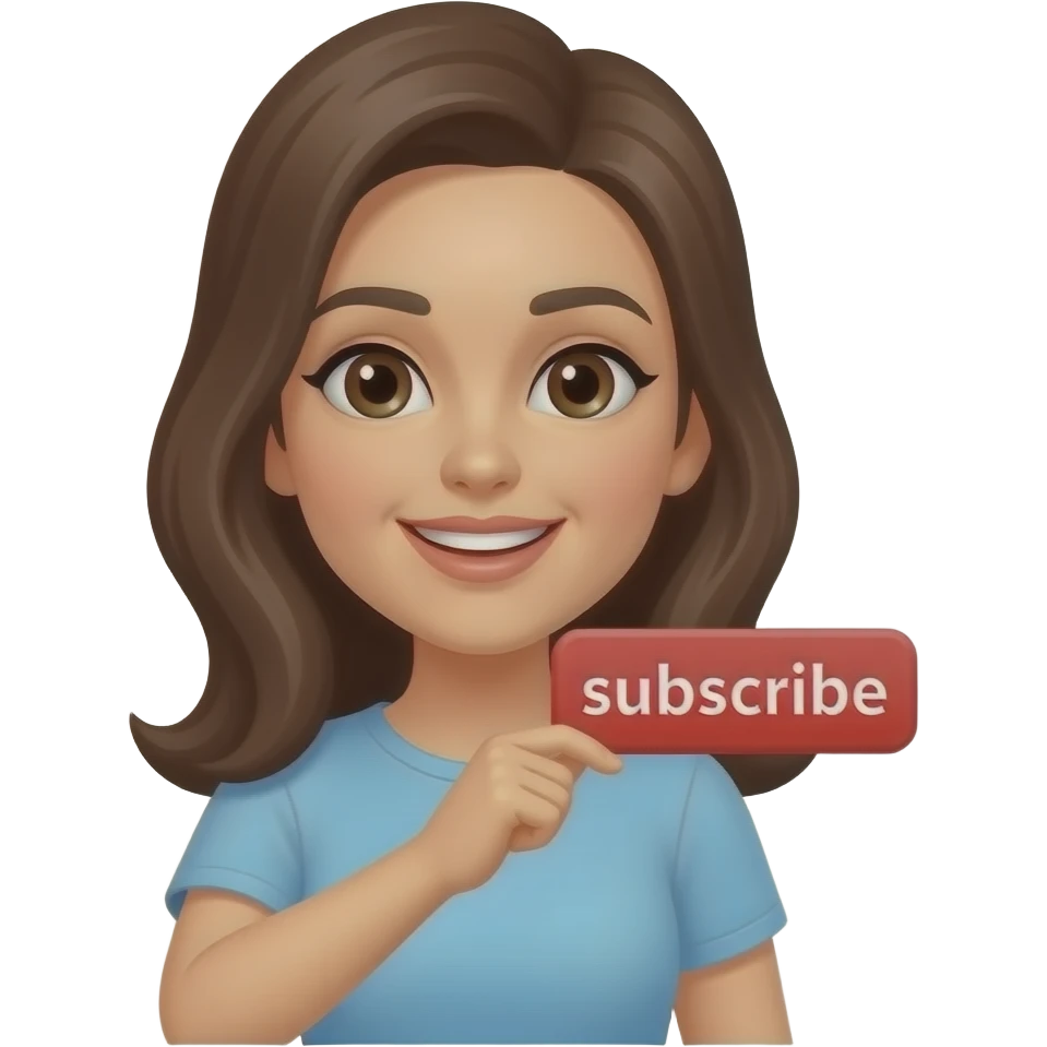 Give hisubscribe button in her hands emoji