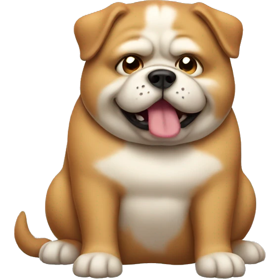 fat wide dog large  emoji