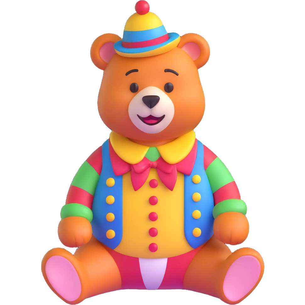 bear clown emoji