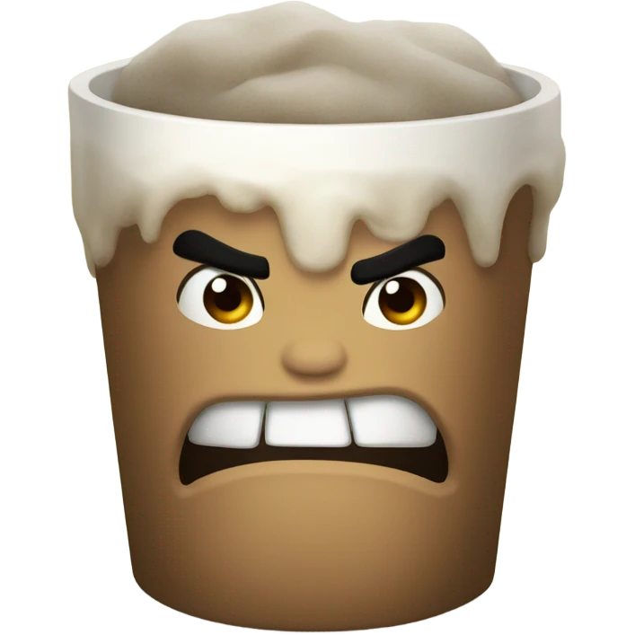 Big fat angry cup  emoji