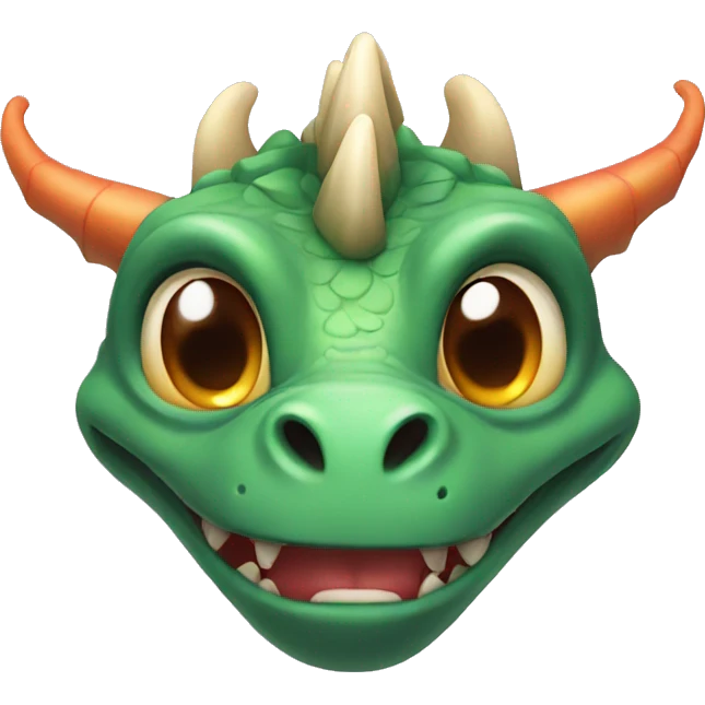 Dragon with love eyes a oy  emoji
