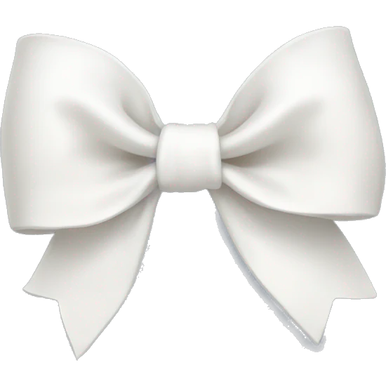 white bow emoji