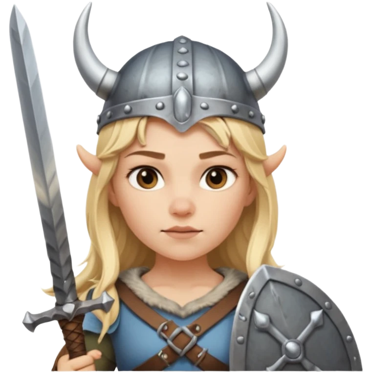 girl viking emoji