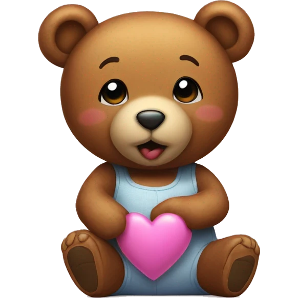 The teddy bear sends an air kiss  emoji